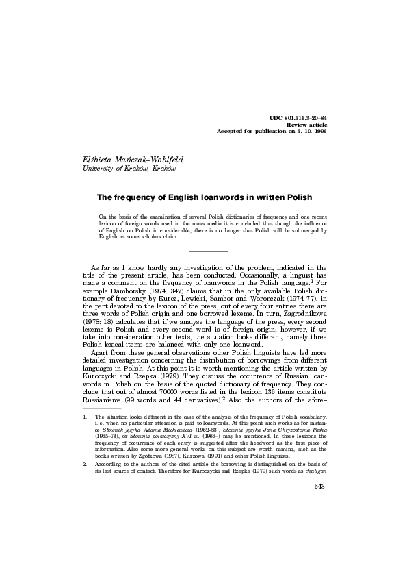 Thesis on loanwords image