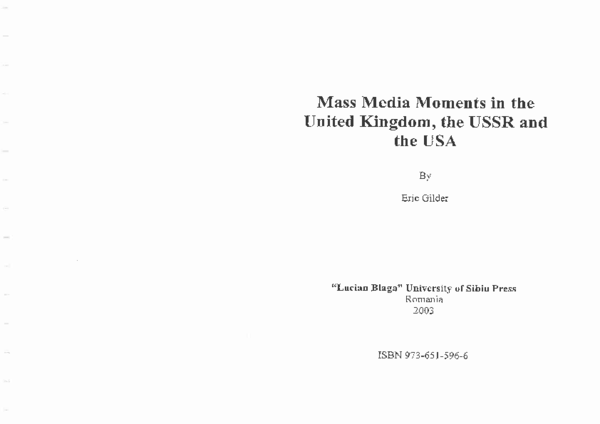 First page of “Mass Media Moments in the United Kingdom, the USSR and the USA”