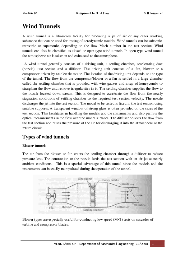 (PDF) Wind Tunnels VENKITARAJ KONERY PURUSHOTHAMAN Academia.edu