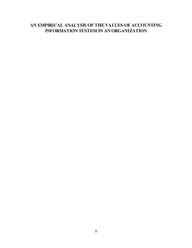 (DOC) AN EMPIRICAL ANALYSIS OF THE VALUES OF ACCOUNTING INFORMATION ...