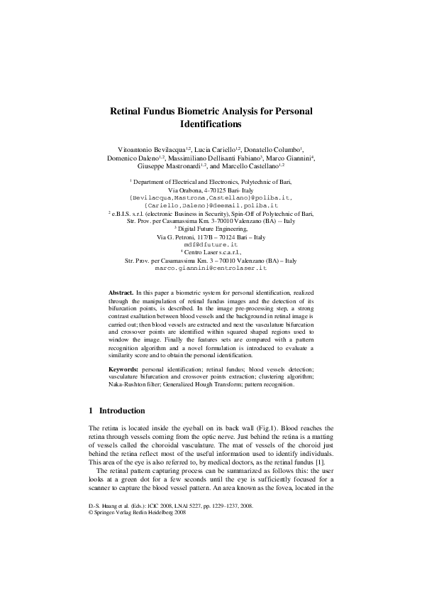 Retina biometric scanner picture