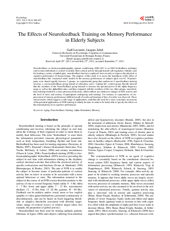 Neurofeedback therapy effectiveness image