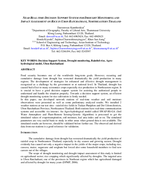 (PDF) NEAR REAL-TIME DECISION SUPPORT SYSTEM FOR DROUGHT MONITORING AND ...