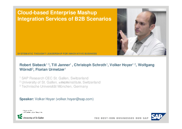 Pdf Cloud Based Enterprise Mashup Integration Services For B2b Scenarios Florian Urmetzer Academia Edu