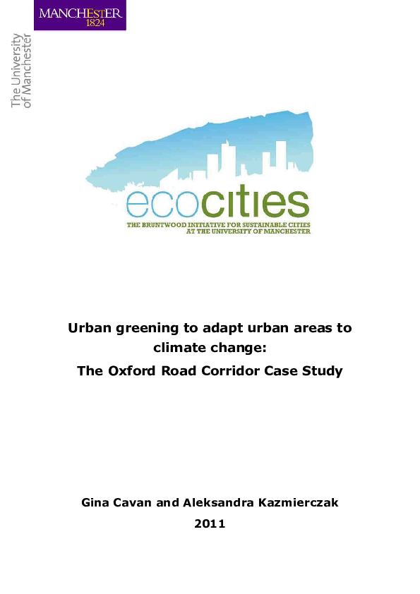 (PDF) Urban greening to adapt urban areas to climate change: Oxford ...