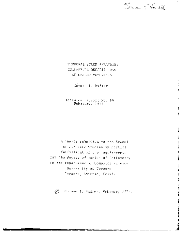(PDF) Temporal Scene Analysis: Conceptual Descriptions of Object Movements
