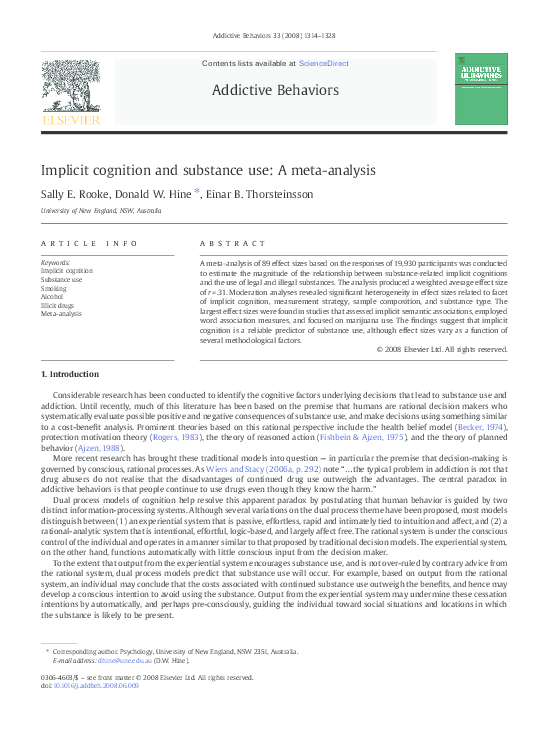 Implicit cognition measures picture