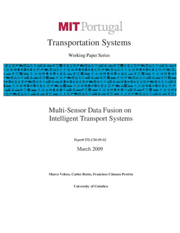 (PDF) Multi-Sensor Data Fusion on Intelligent Transport Systems