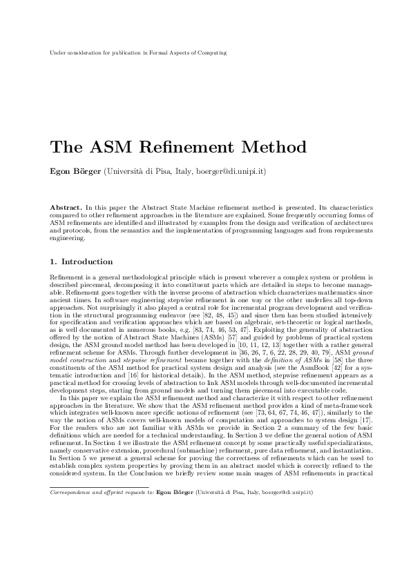 (PDF) The ASM refinement method