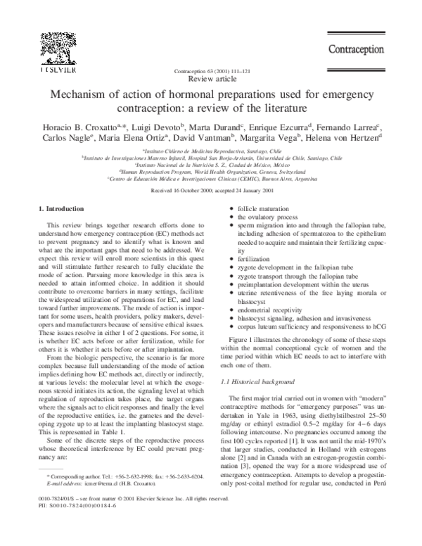 Emergency contraception effectiveness image