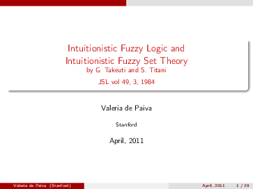 (PDF) Intuitionistic Fuzzy Logic and Intuitionistic Fuzzy Set Theory ...