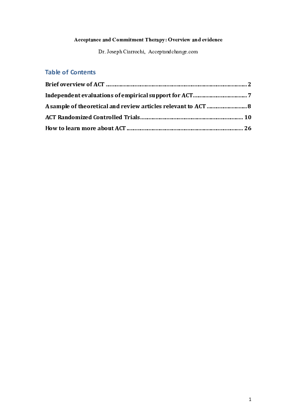 (PDF) ACT Randomized Controlled Trials 10