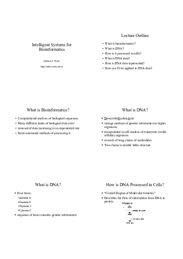 (PDF) How is DNA Processed in Cells