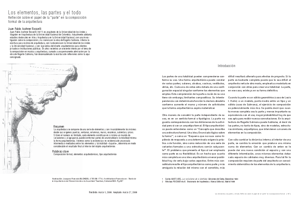 (PDF) Los elementos, las partes y el todo
