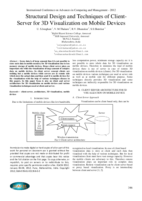 client/server architecture for mobile applications