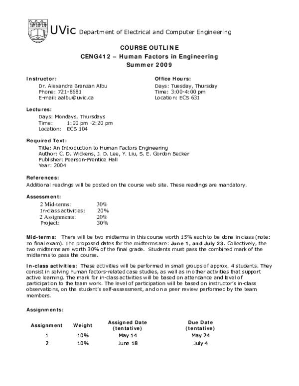 (PDF) An introduction to human factors engineering