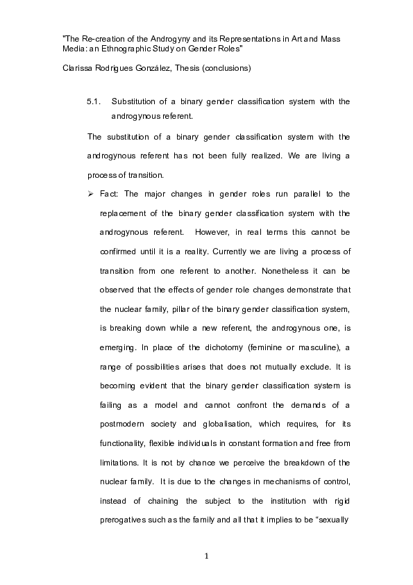 Gender role transcendence androgyny essay picture