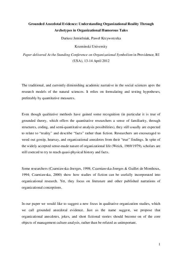 Organizational archetypes essay picture