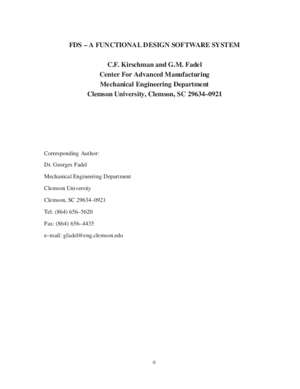 (PDF) FDS–A FUNCTIONAL DESIGN SOFTWARE SYSTEM