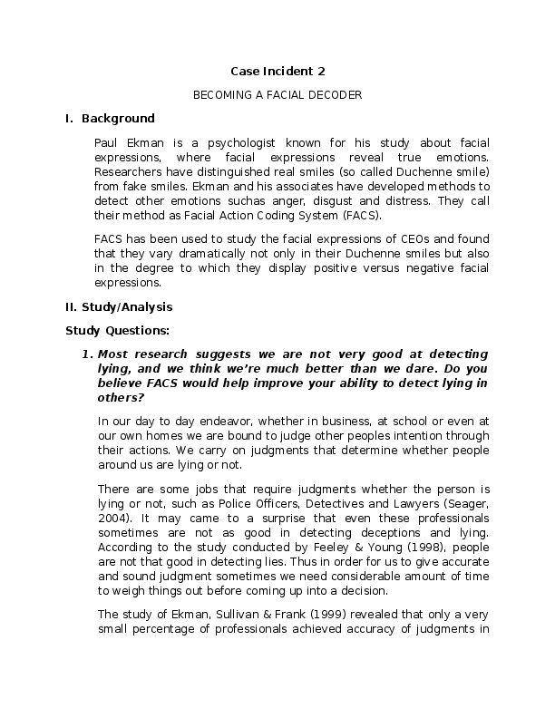 List of facial expressions picture