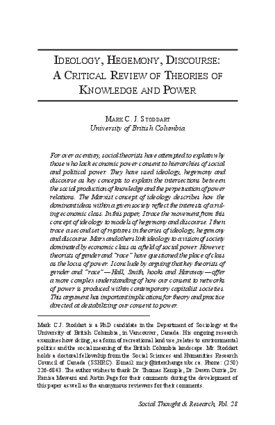 Ideology and hegemony in media image