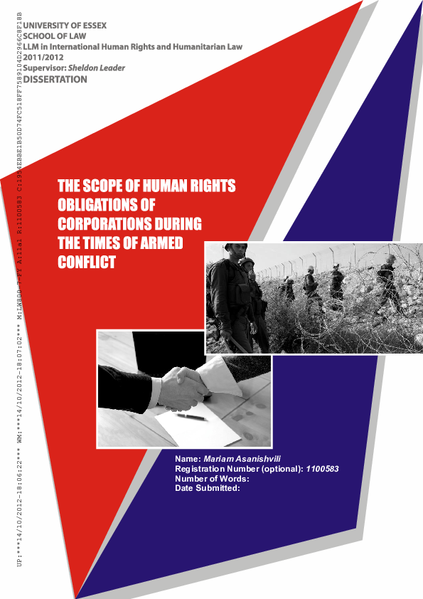 (PDF) Scope of Human Rights Obligations of Corporations During Times of ...