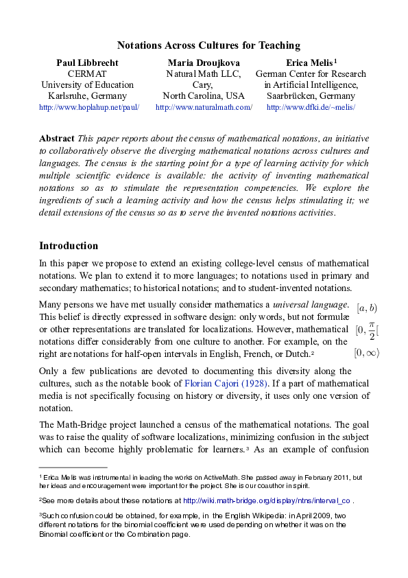 mathematical notations and their meanings pdf