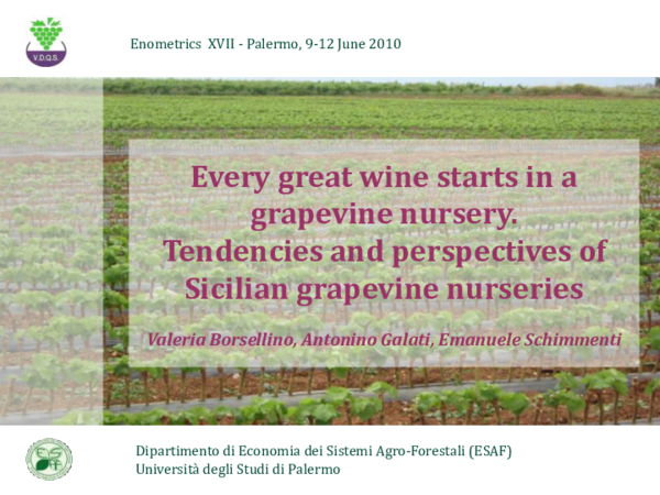 Pdf Every Great Wine Starts In Grapevine Nursery Tendencies And Every Great Wine Starts In Grapevine