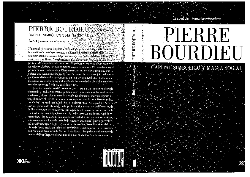 (PDF) La sociología económica de Pierre Bourdieu: la economía de las