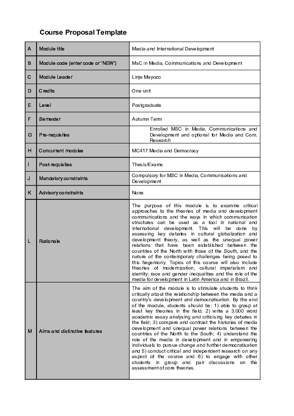 (DOC) Course Media Development module