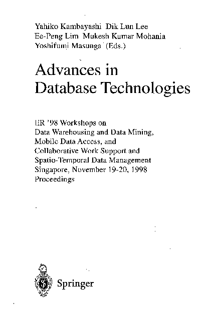 (PDF) Advances in Database Technologies