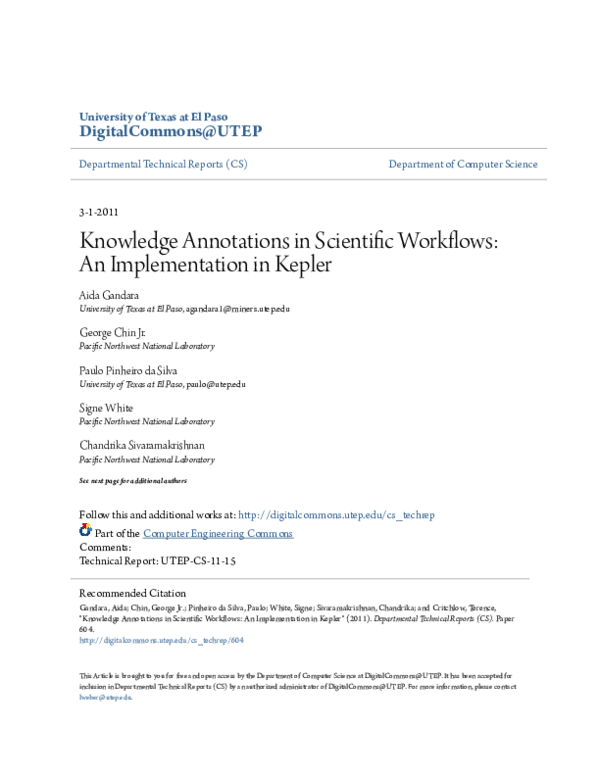 (PDF) Knowledge annotations in scientific workflows: an implementation ...