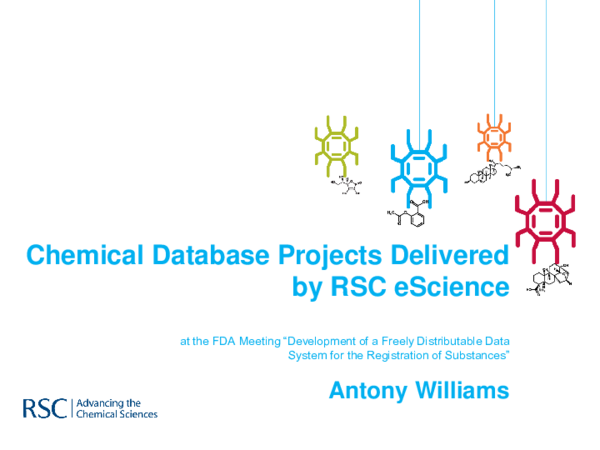 (PDF) Chemical Database Projects Delivered by RSC eScience