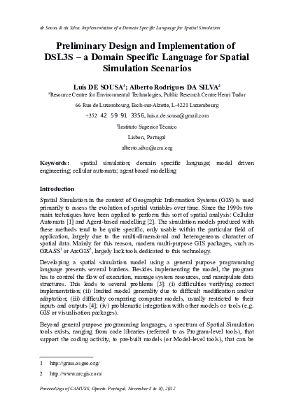(PDF) Preliminary Design and Implementation of DSL3S a Domain Specific ...