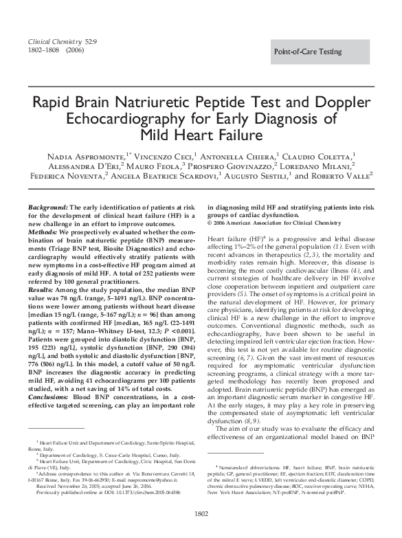  pdf rapid brain natriuretic peptide test and doppler echocardiography