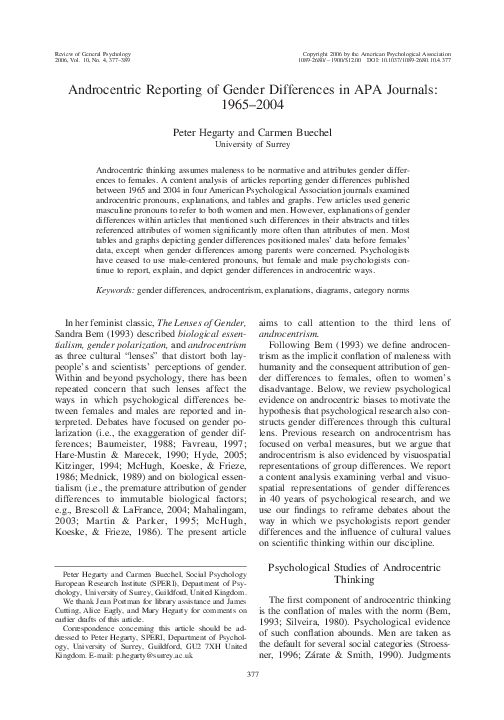 Androcentrism essay 05 image