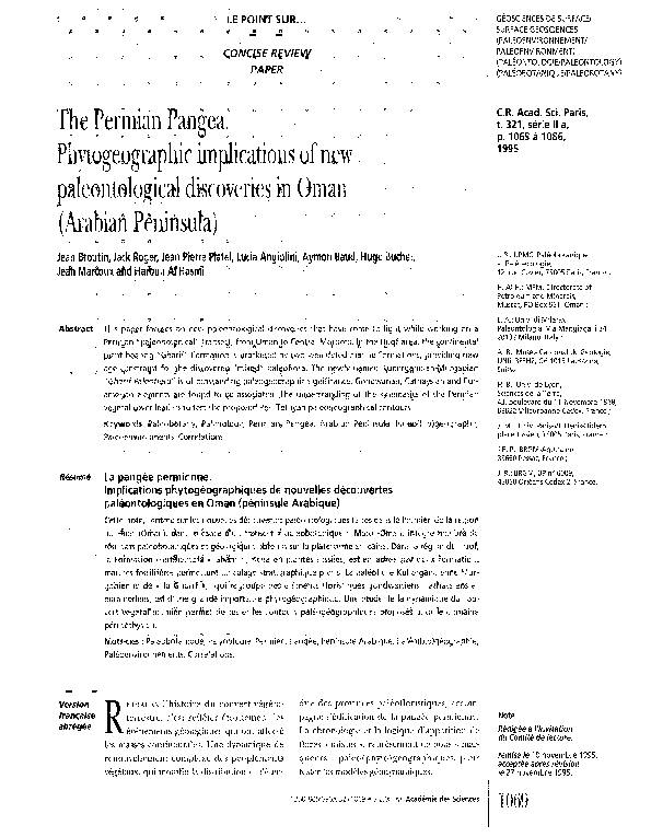 When did pangea break up image