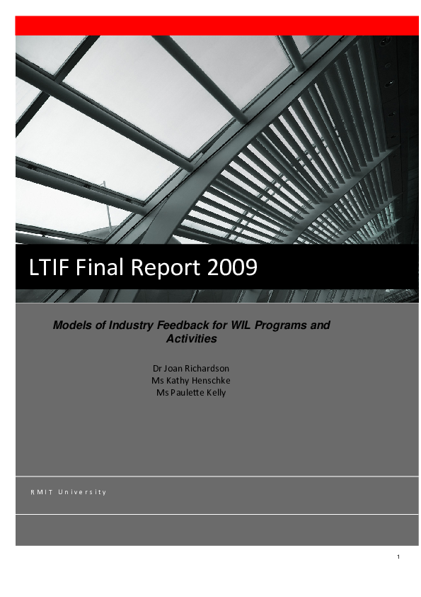 (PDF) LTIF Final Report 2009