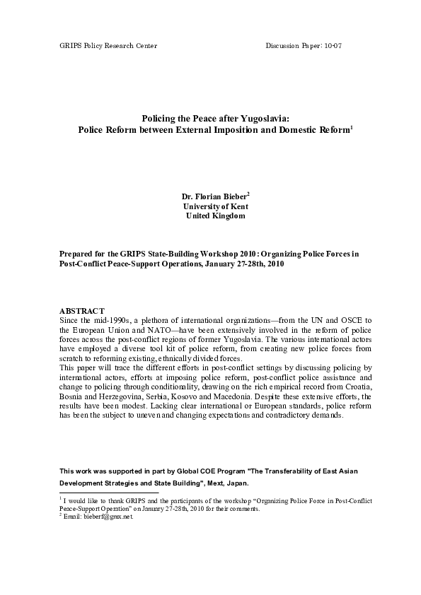 Police reform definition picture