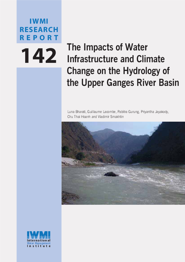 (PDF) The Impacts of Water Infrastructure and Climate Change on the ...