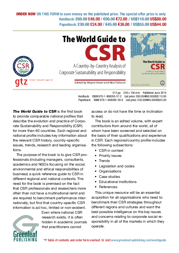 (PDF) The World Guide to CSR: A Country-by-Country Analysis of ...