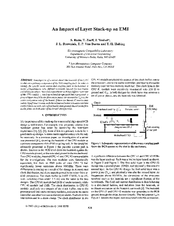 (PDF) The impact of layer stack-up on EMI