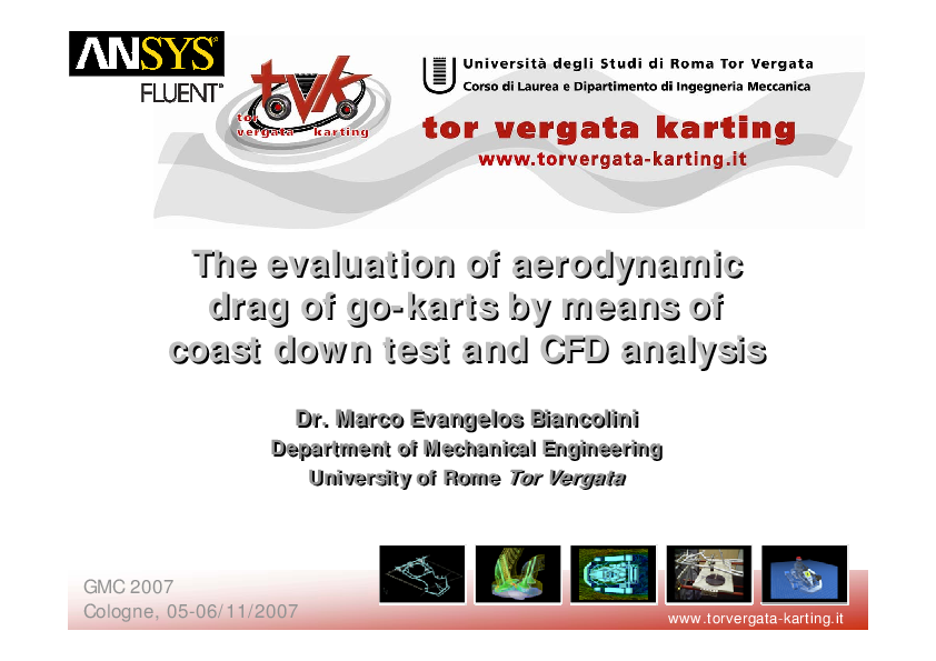 Pdf Evaluation Of Aerodynamic Drag Of Go Kart By Means Of