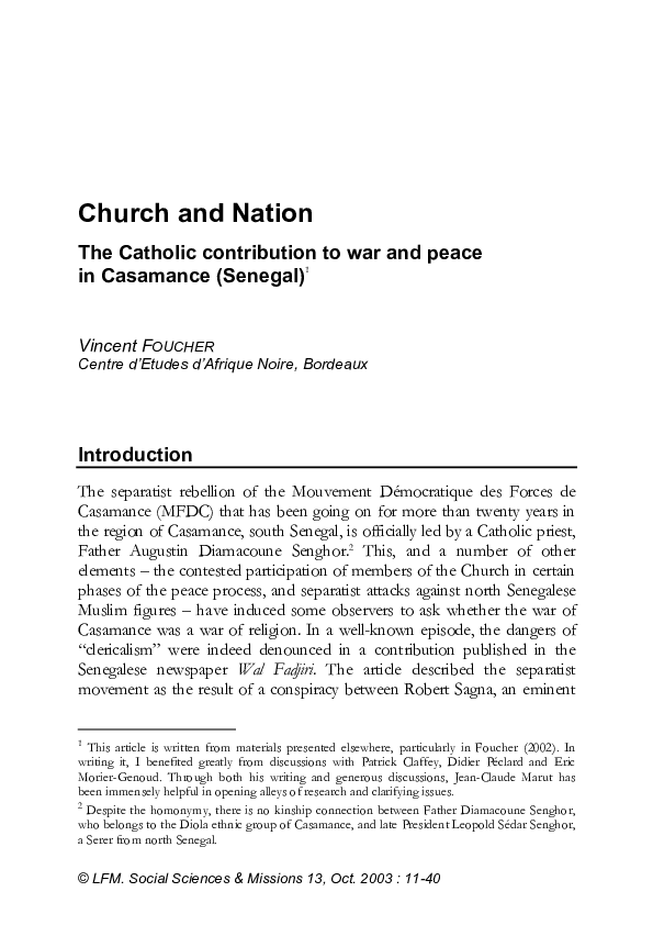 Casamance rebellion essay 07 picture