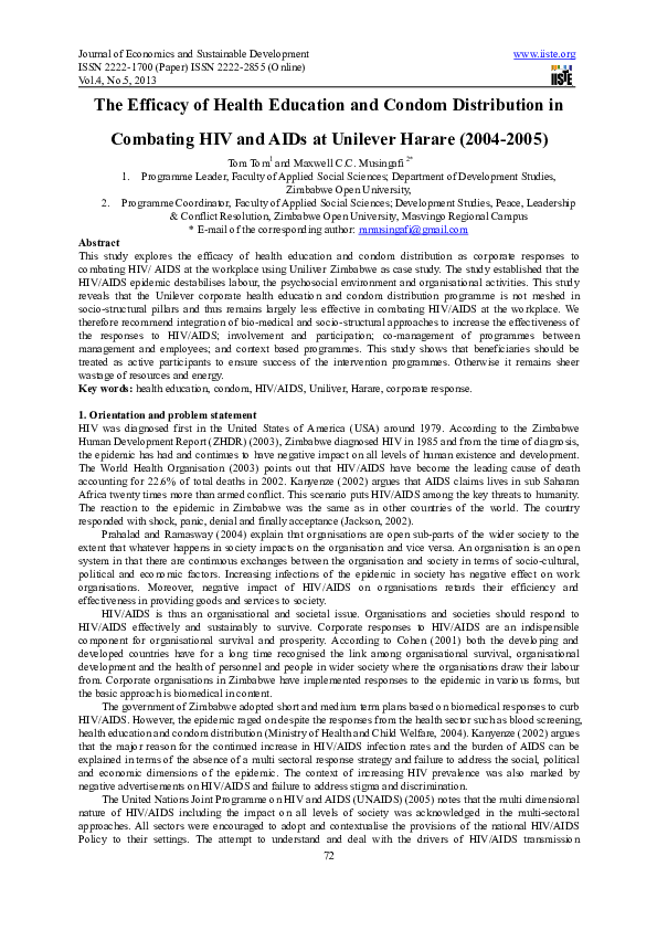 Condom distribution essay picture