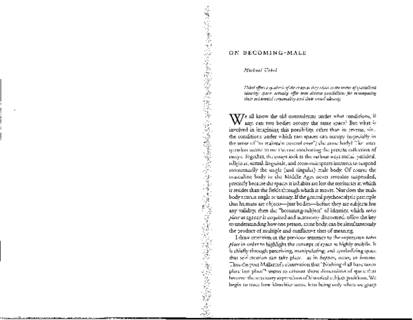 (PDF) On Becoming-Male