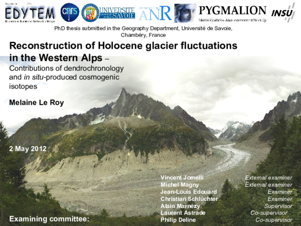 (PPT) Reconstruction of Holocene glacier fluctuations in the Western ...