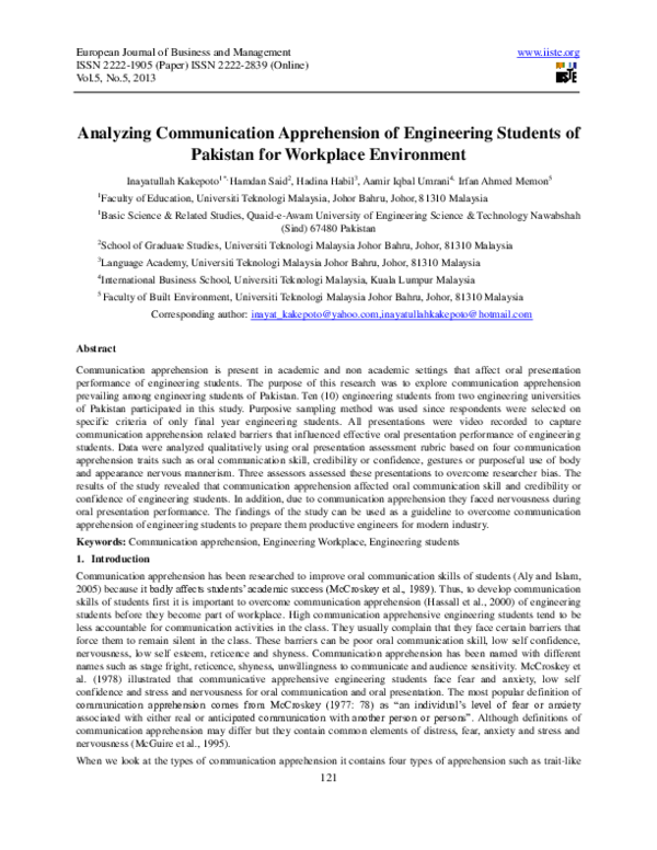 Communication apprehension issues image