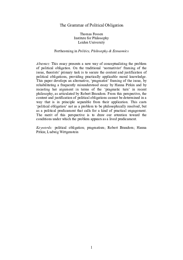 John horton philosophy picture