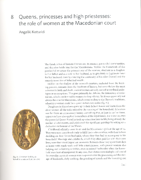 (PDF) Queens, princesses and high priestesses The role of women at the